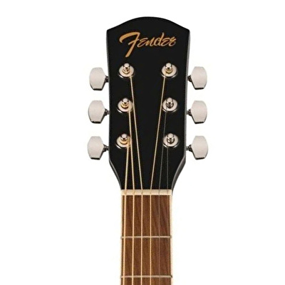 Fender FA-25 Dreadnought Ceviz Klavye Siyah Akustik Gitar